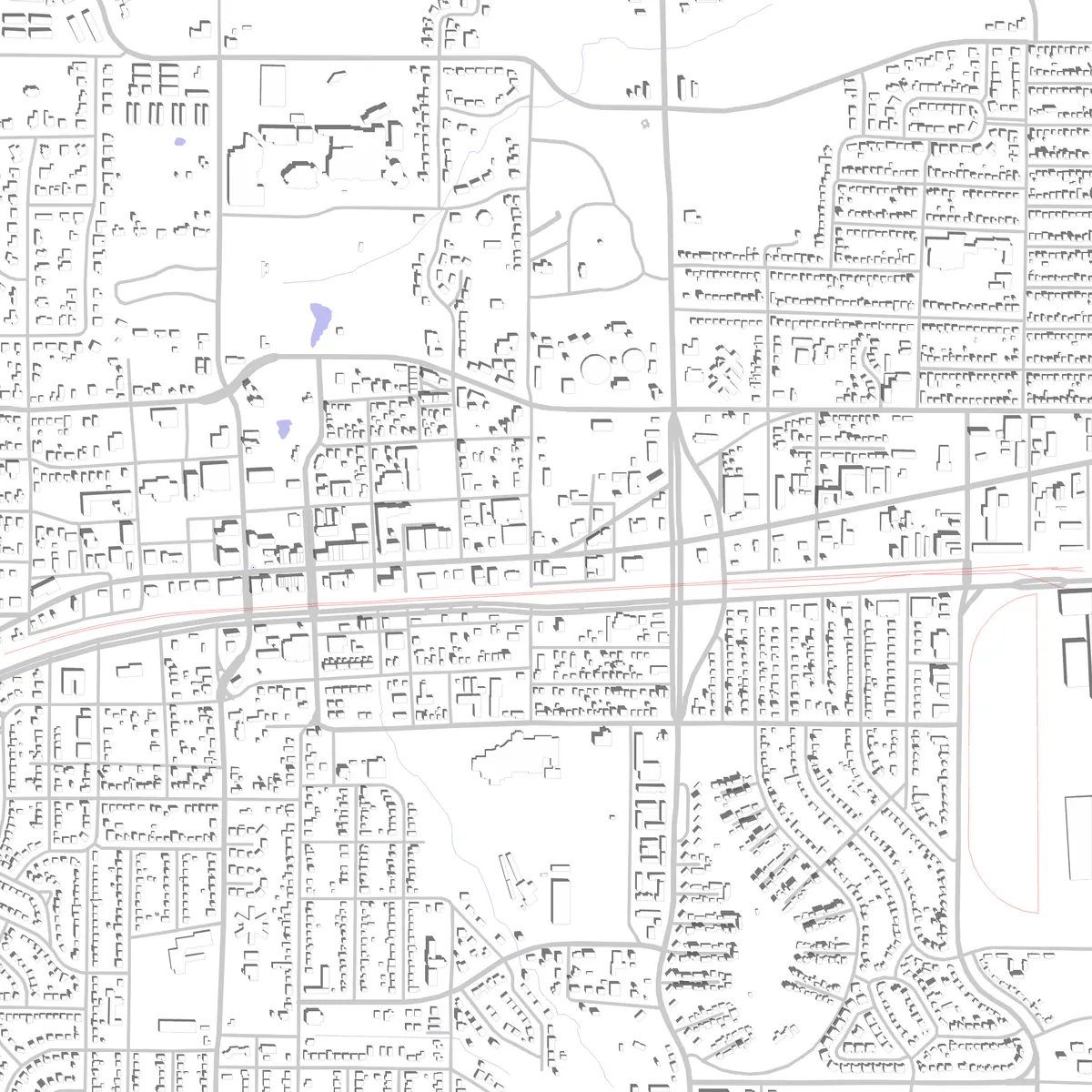Grand Prairie site plan (2.5 km)