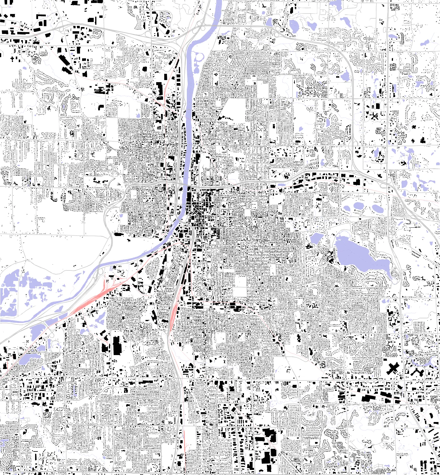 Grand Rapids figure ground plan