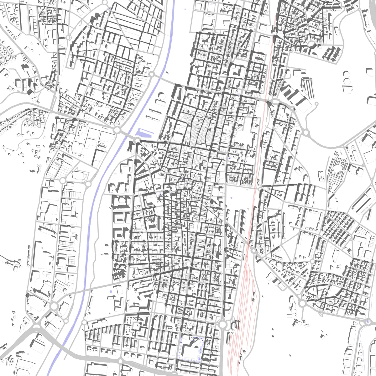 Granollers plano de situación (2,5 km)