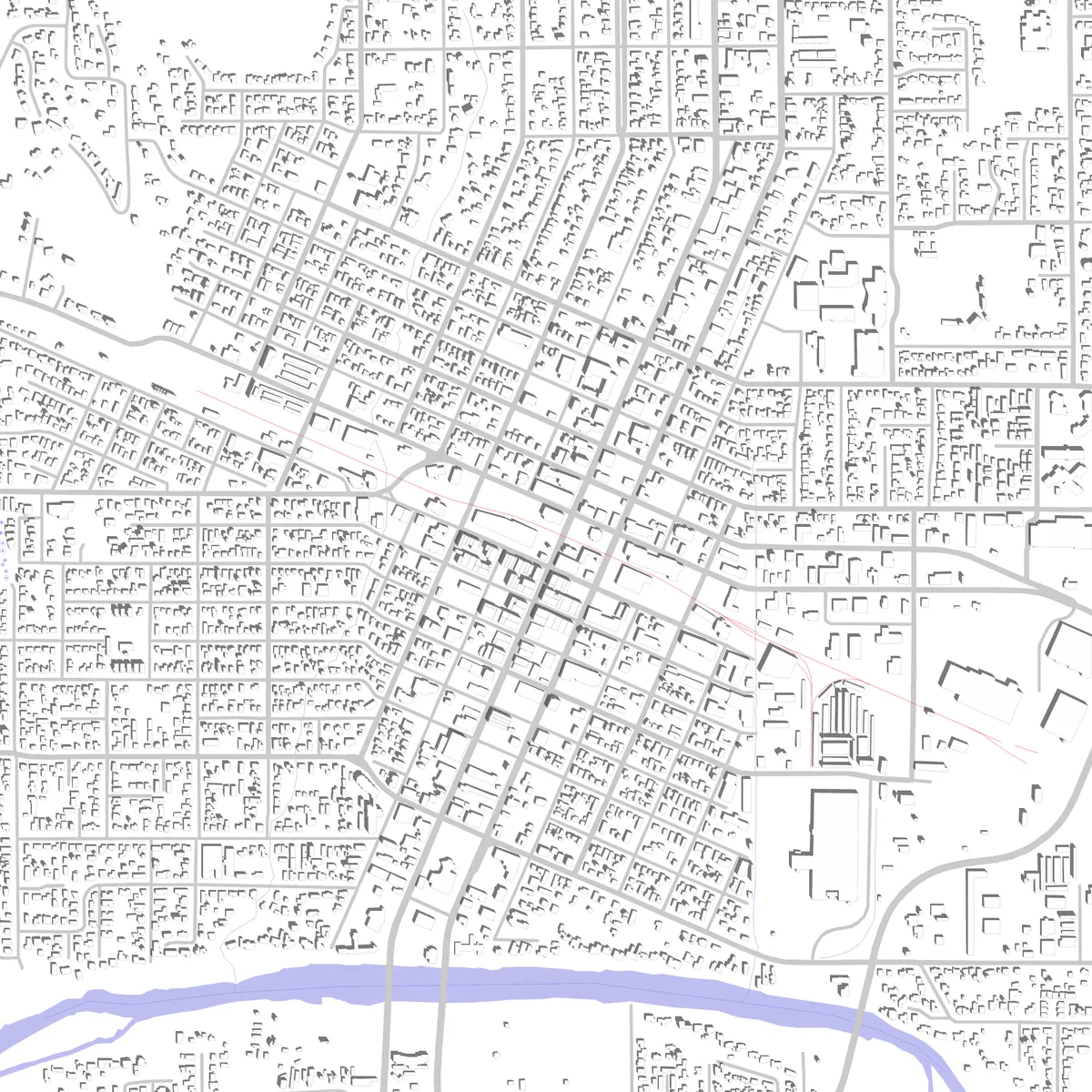 Grants Pass Lageplan (2,5 km)