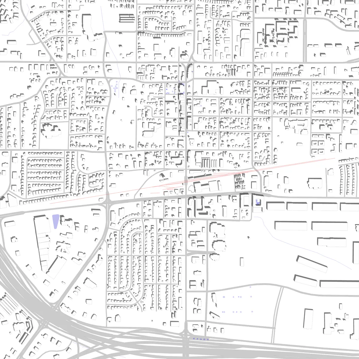 Grapevine site plan (2.5 km)