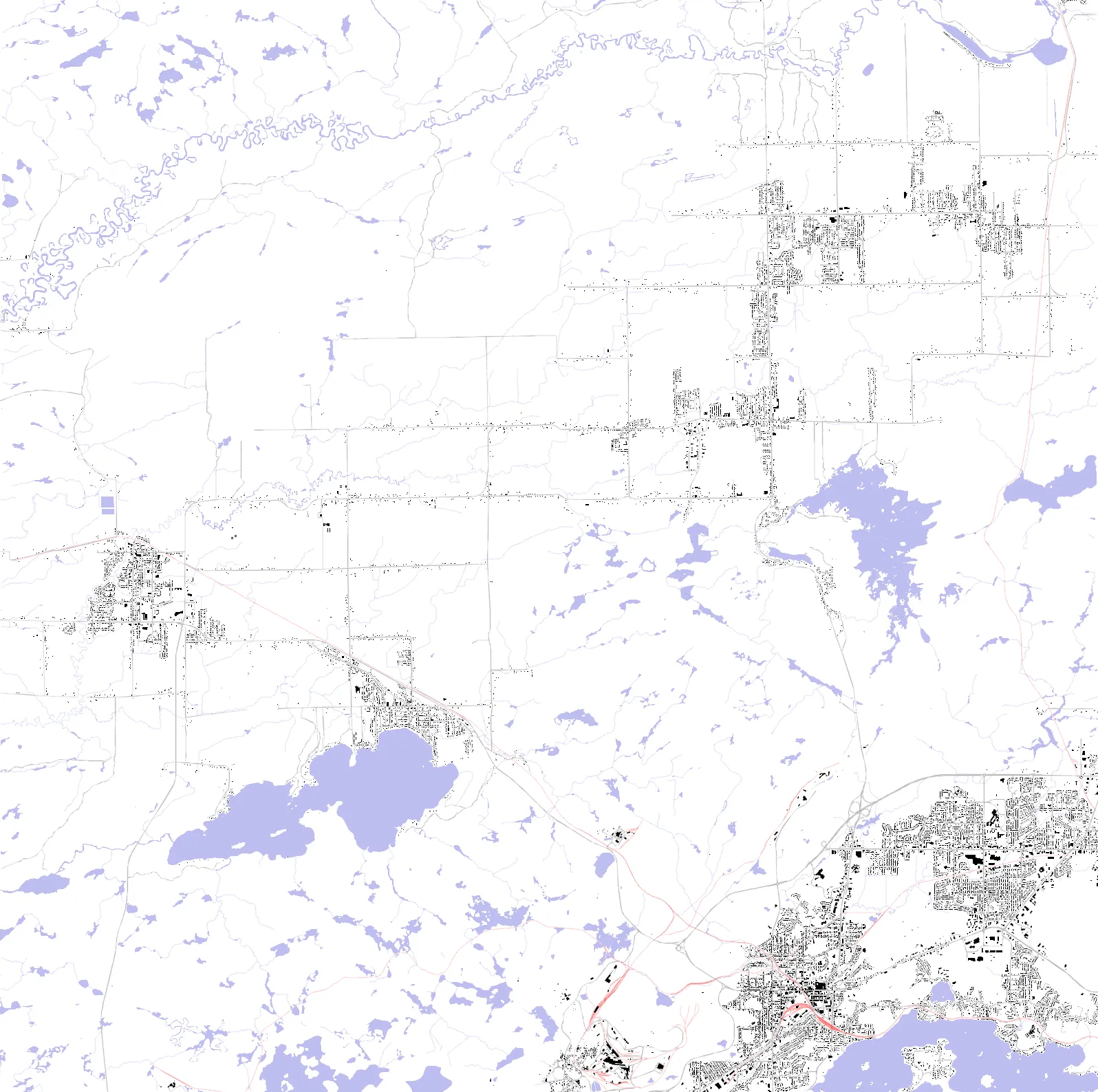 Greater Sudbury figure ground plan