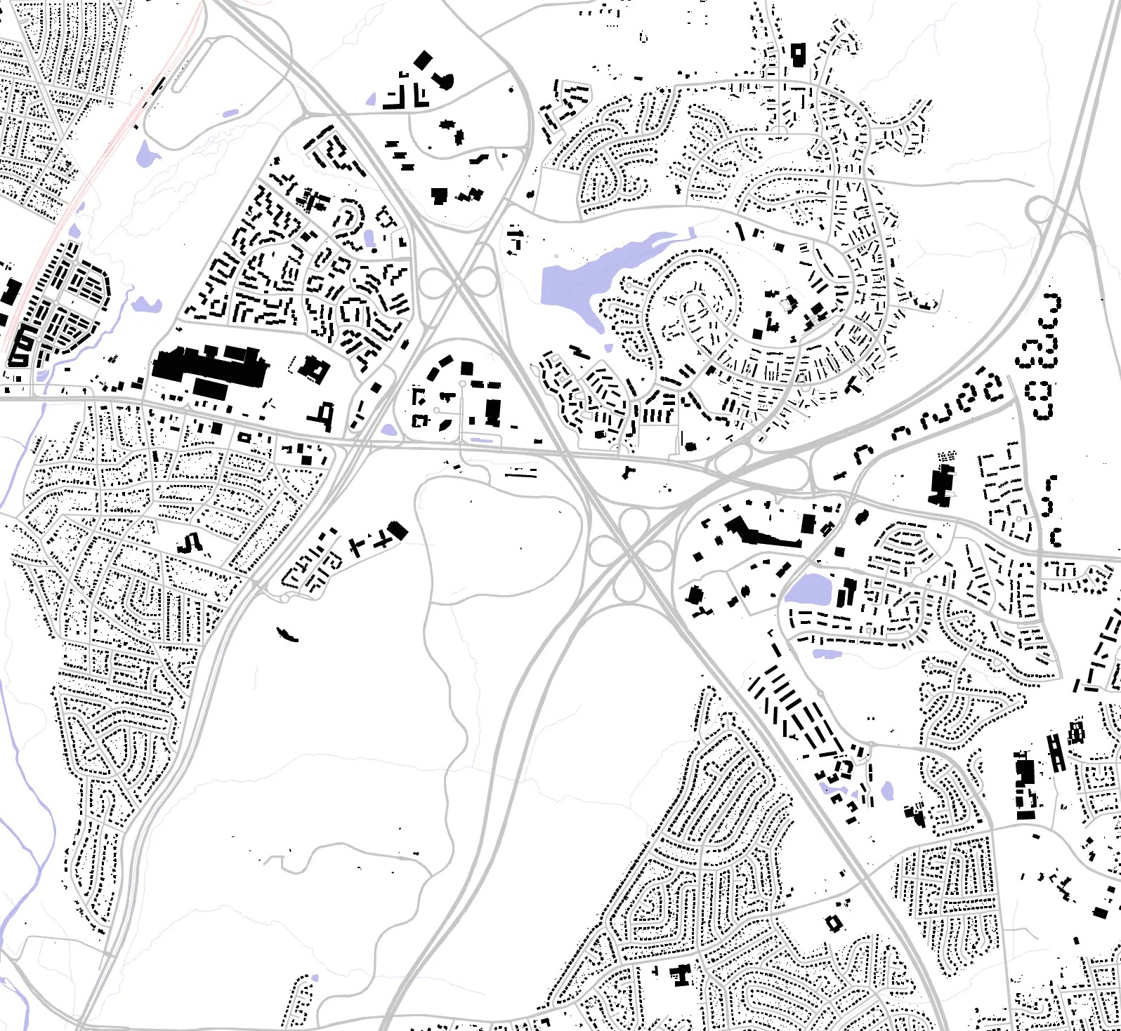 Greenbelt figure ground plan
