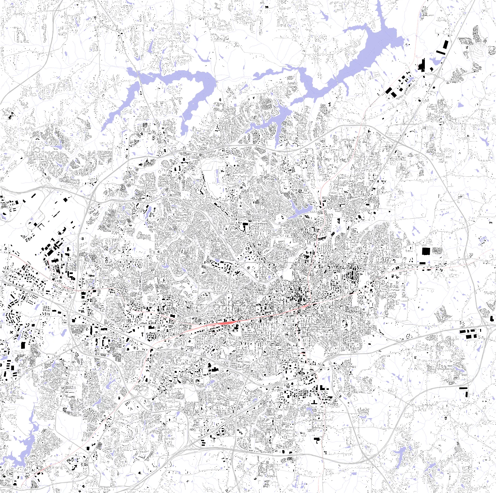 Greensboro Schwarzplan