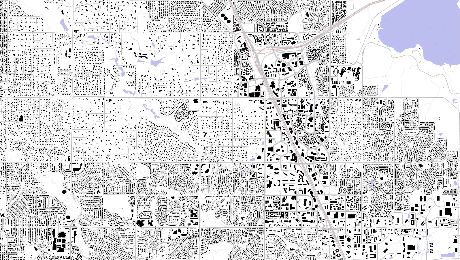 Greenwood Village figure ground plan