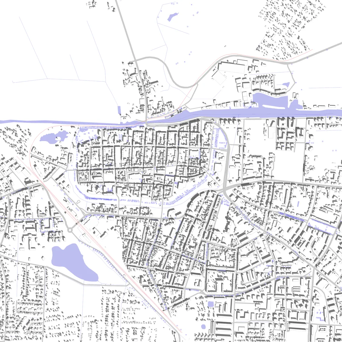 Greifswald Lageplan (2,5 km)