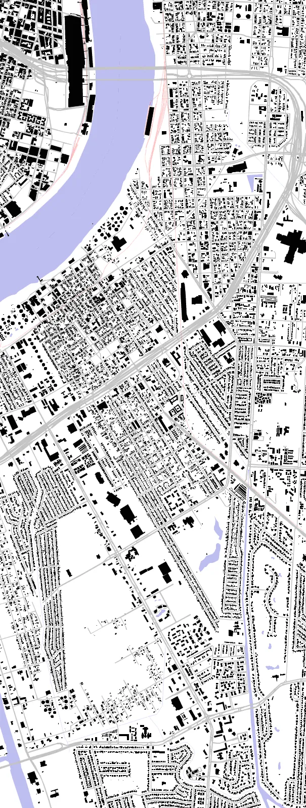 Gretna figure ground plan
