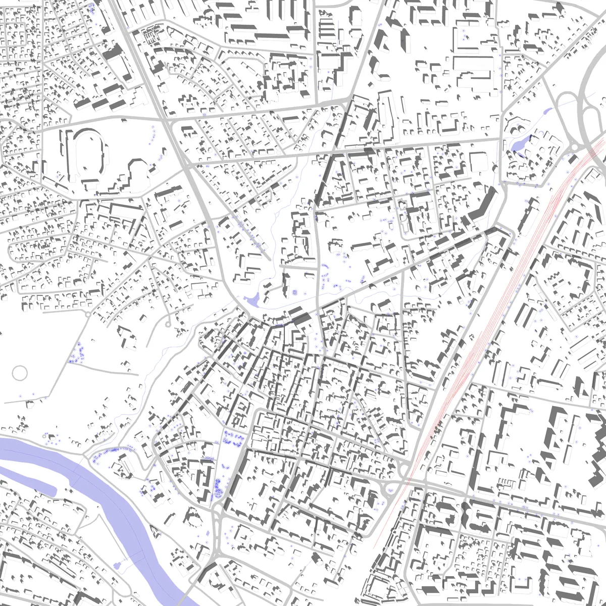 Гродно site plan (2.5 km)