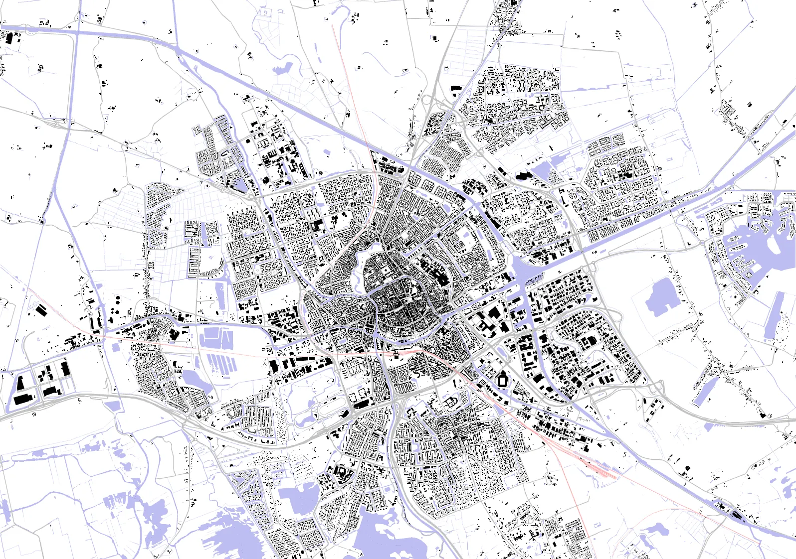 Groningen figure ground plan