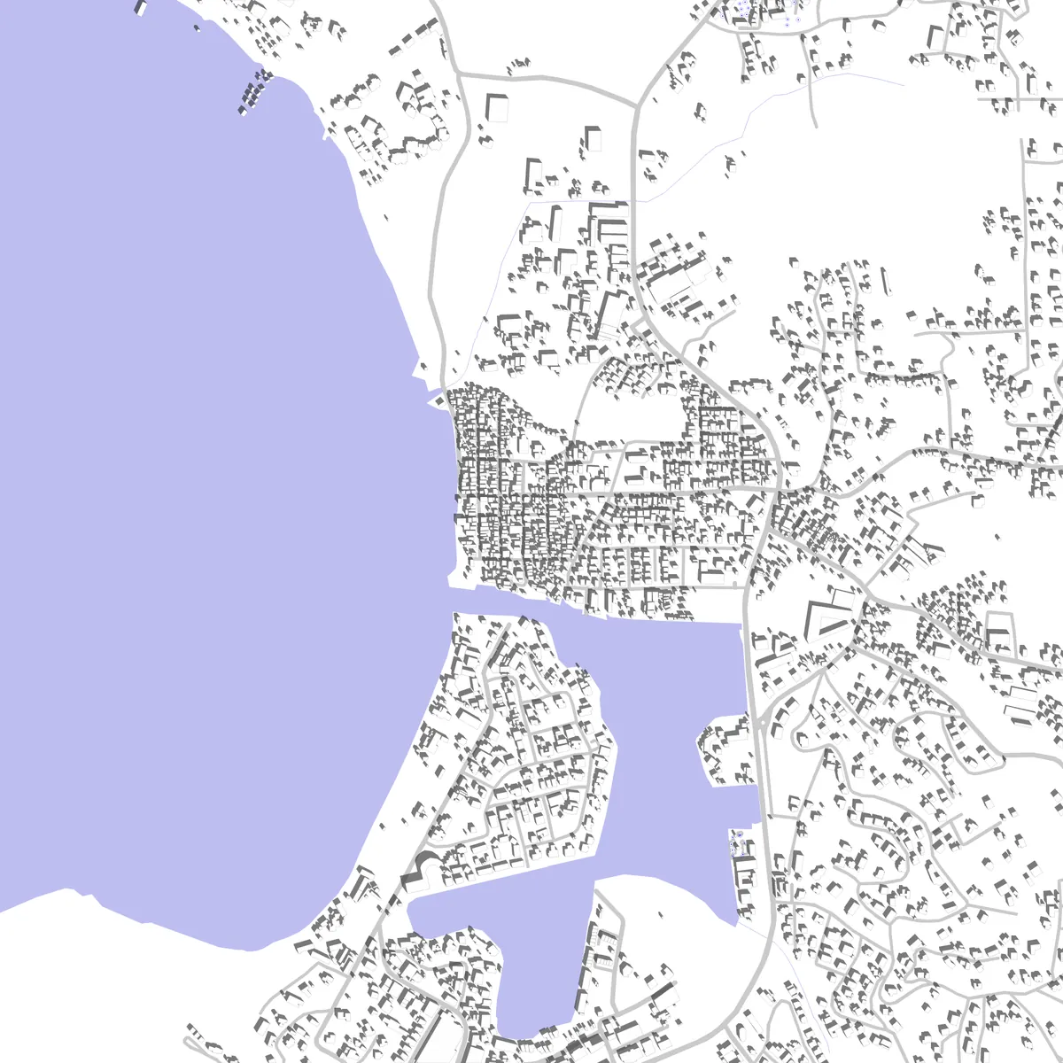 Gros Islet Lageplan (2,5 km)
