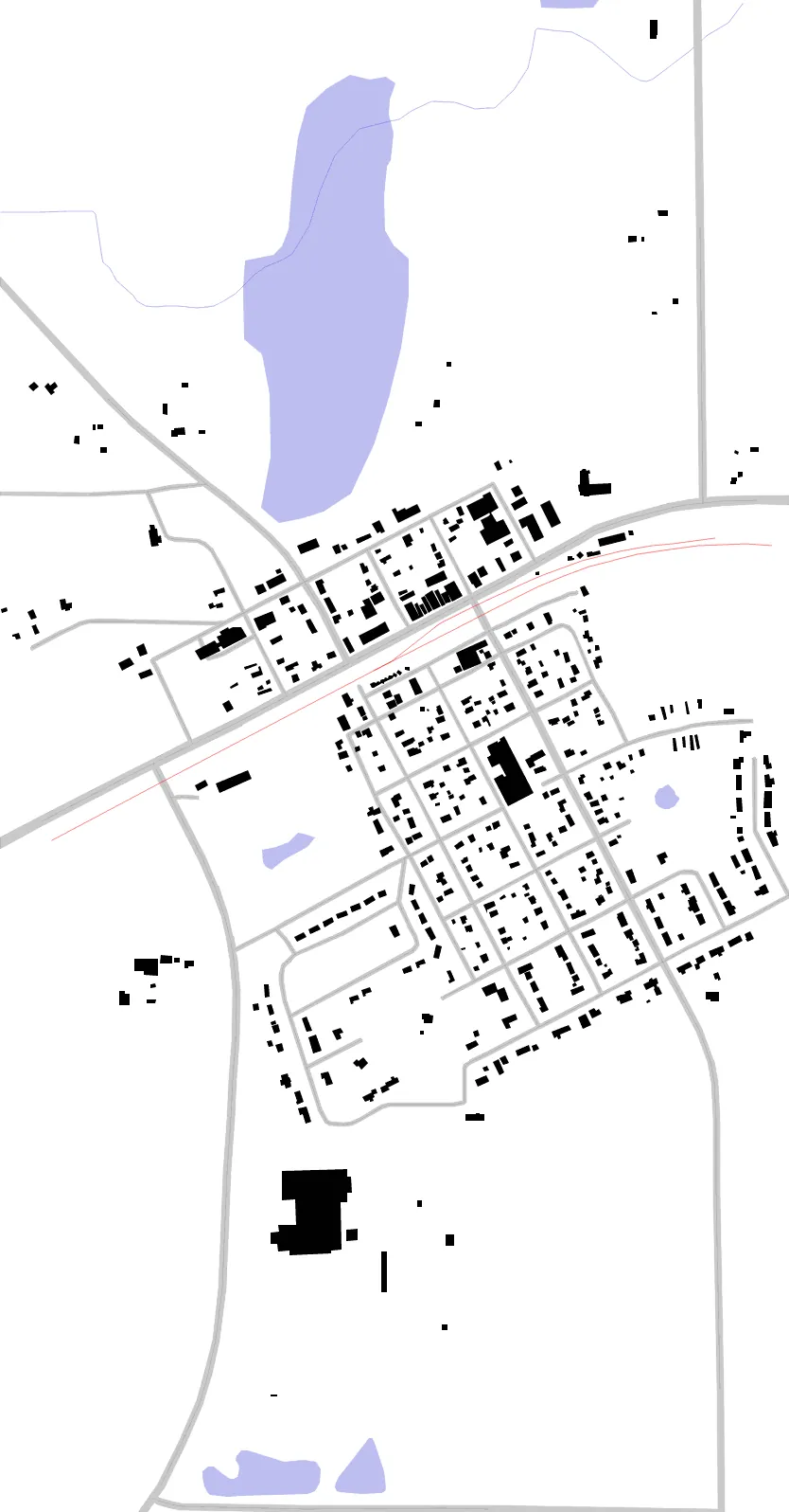 Grove City figure ground plan