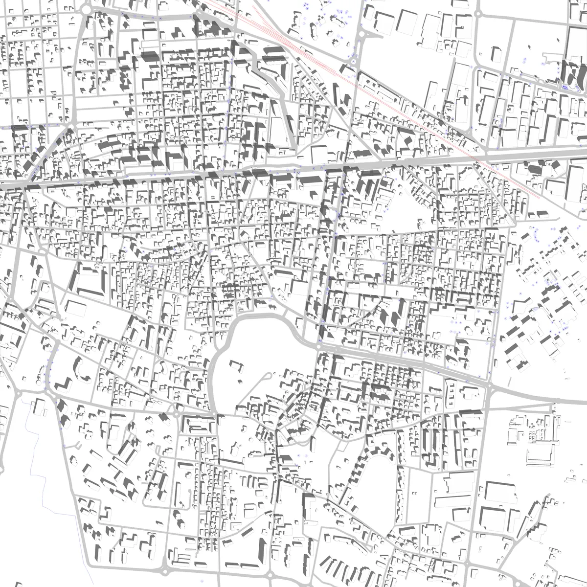 Grugliasco planimetria di sito (2,5 km)