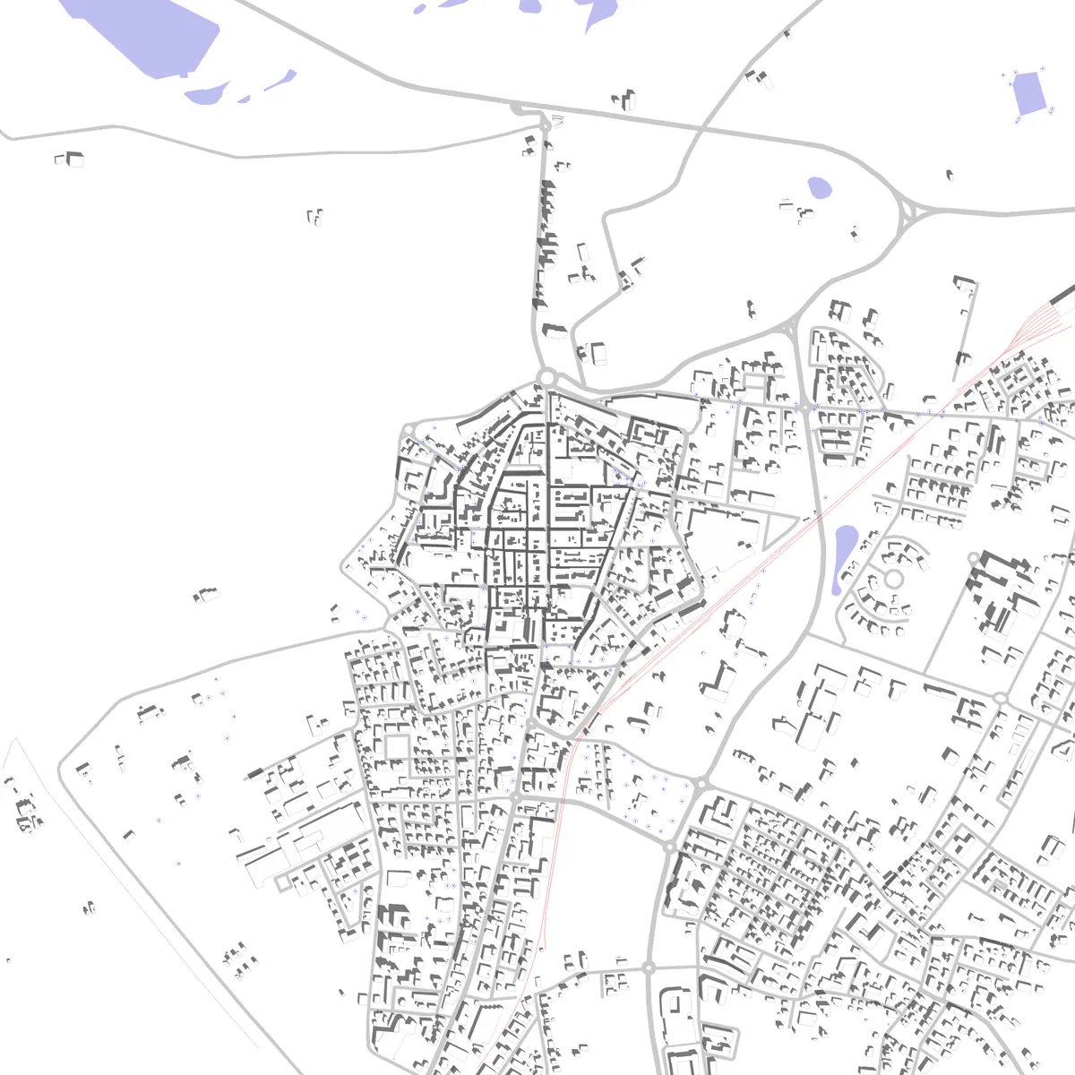 Guastalla planimetria di sito (2,5 km)