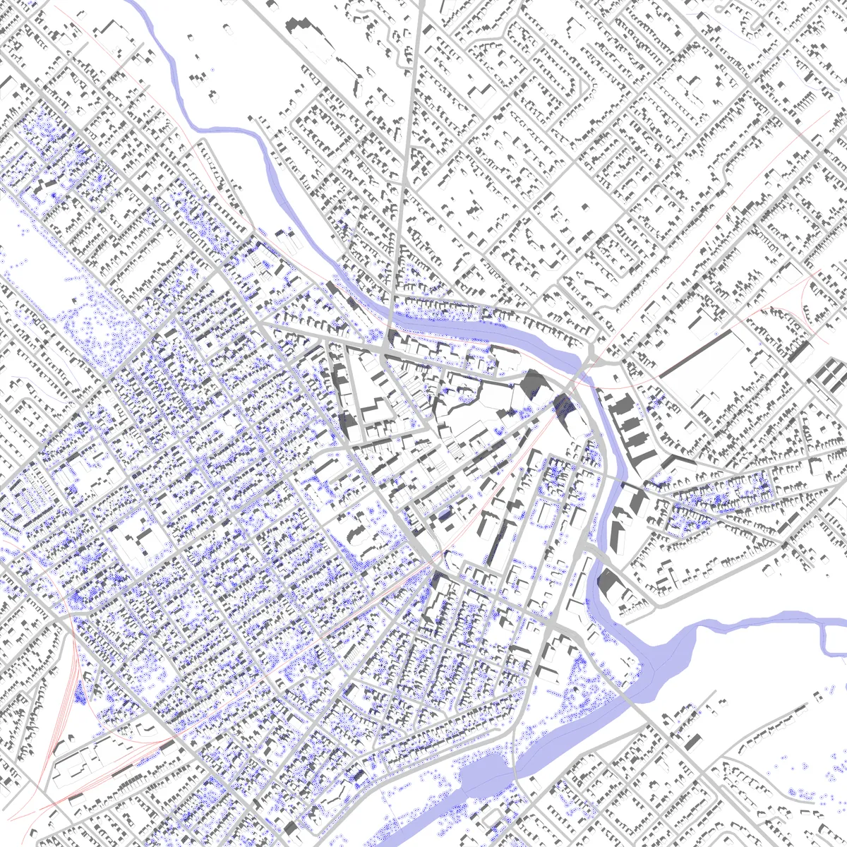 Guelph site plan (2.5 km)
