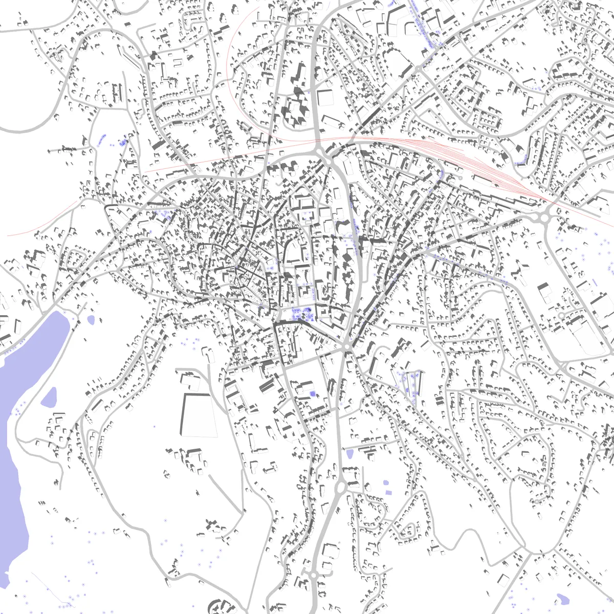 Guéret site plan (2.5 km)