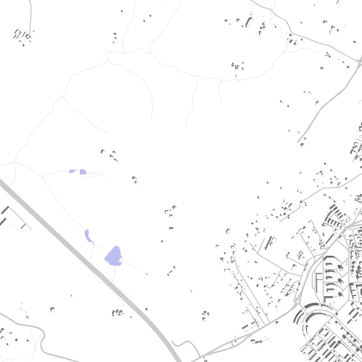 Guidonia Montecelio planimetria di sito (2,5 km)