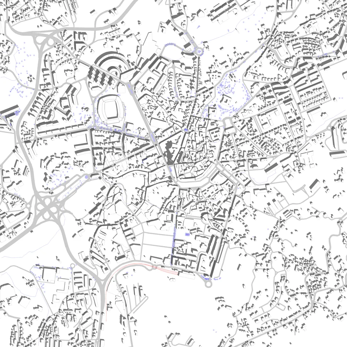 Guimarães planta de localização (2,5 km)