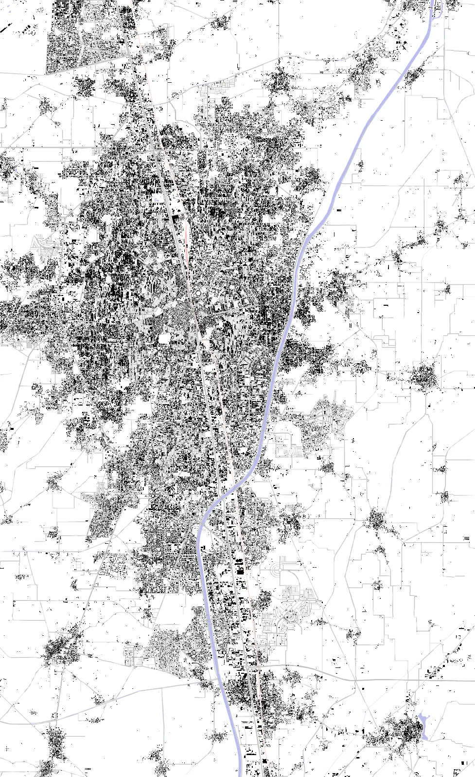 Gujranwala figure ground plan