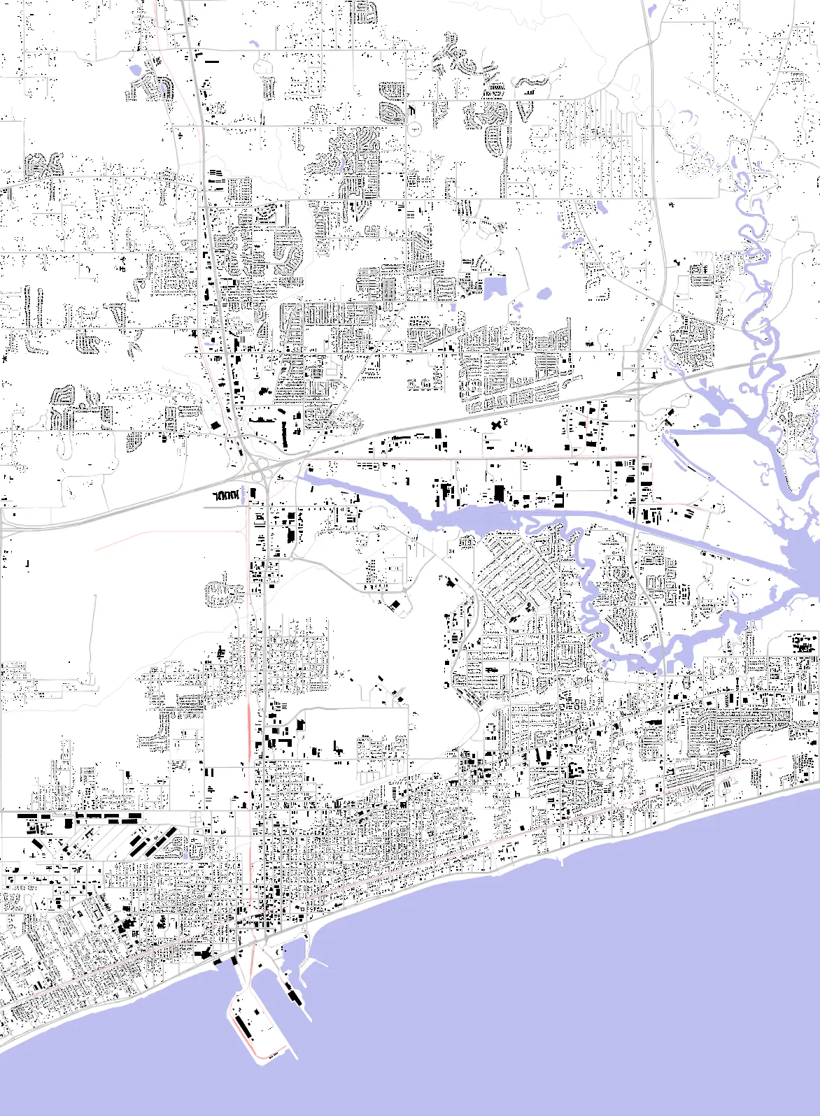 Gulfport figure ground plan