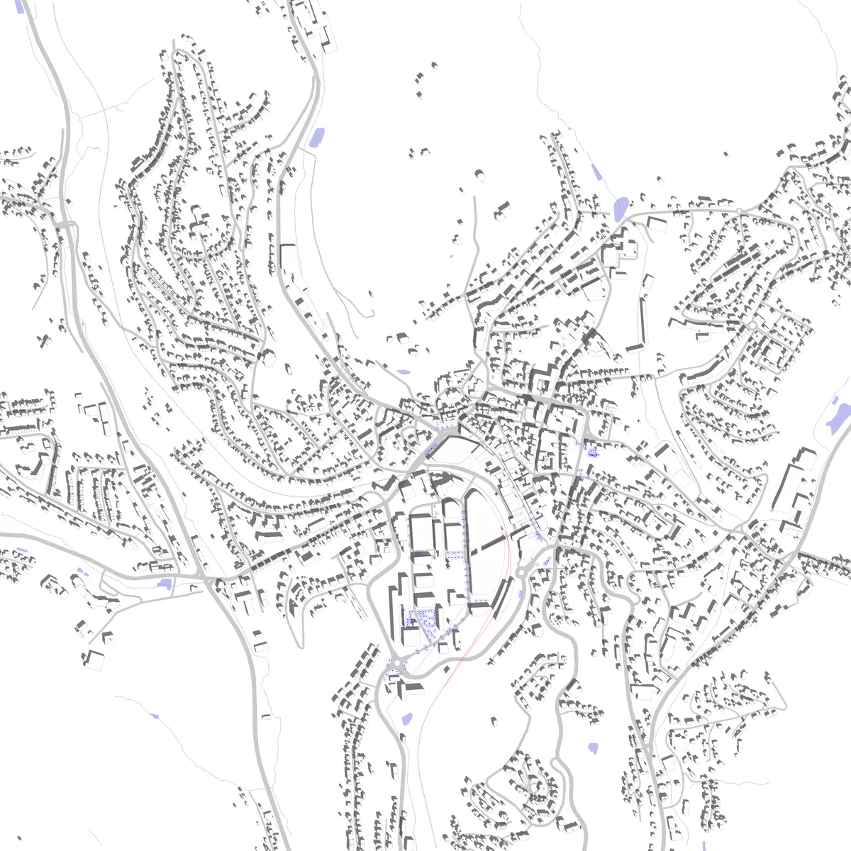 Gummersbach Lageplan (2,5 km)