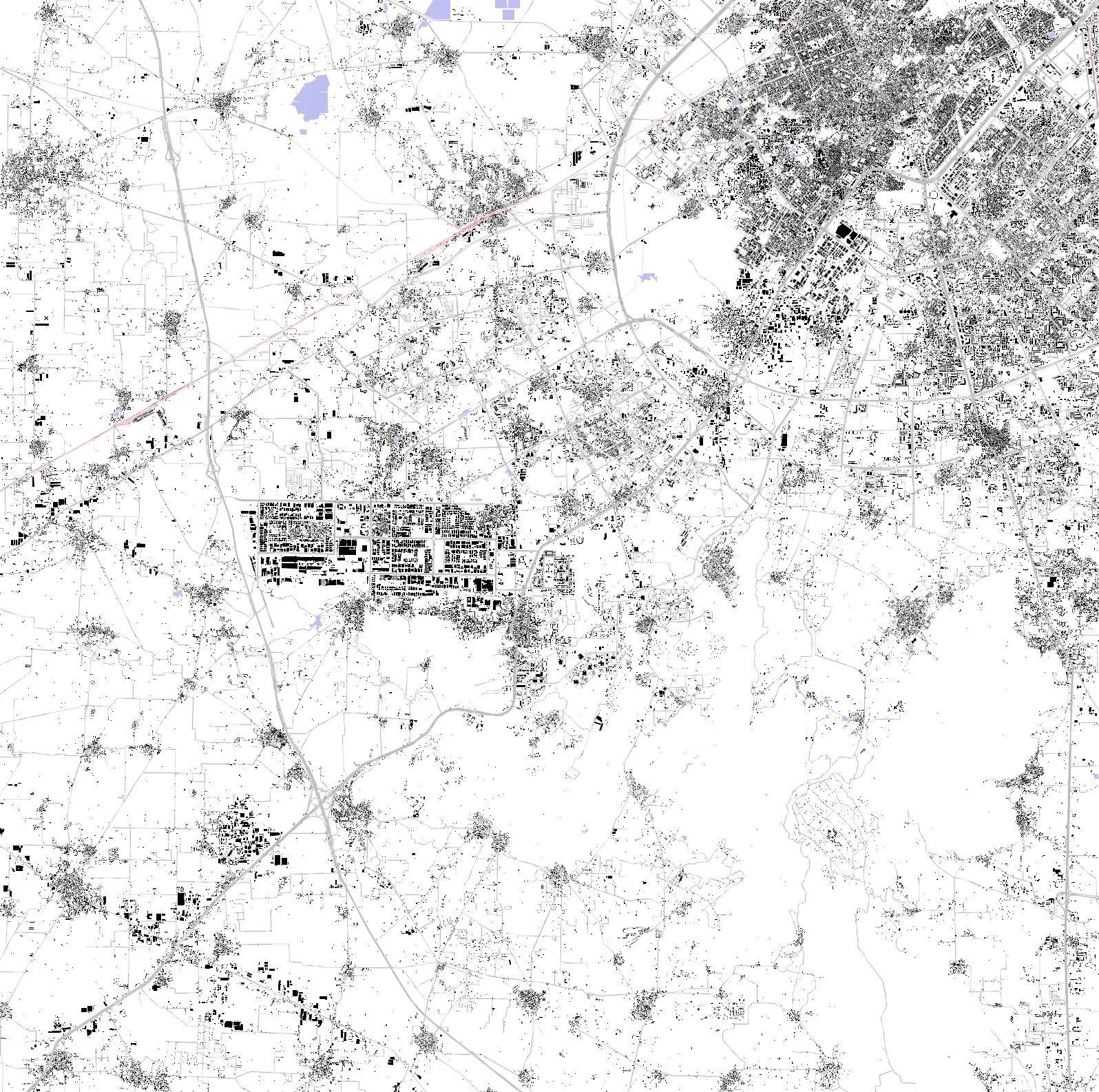 Gurgaon figure ground plan