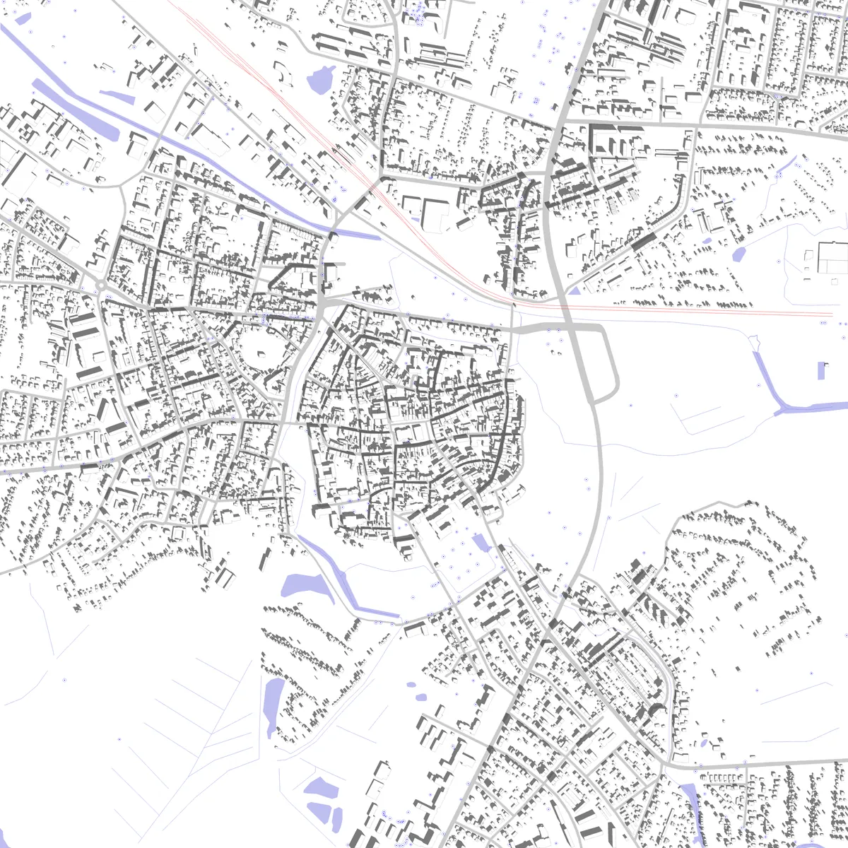 Güstrow Lageplan (2,5 km)