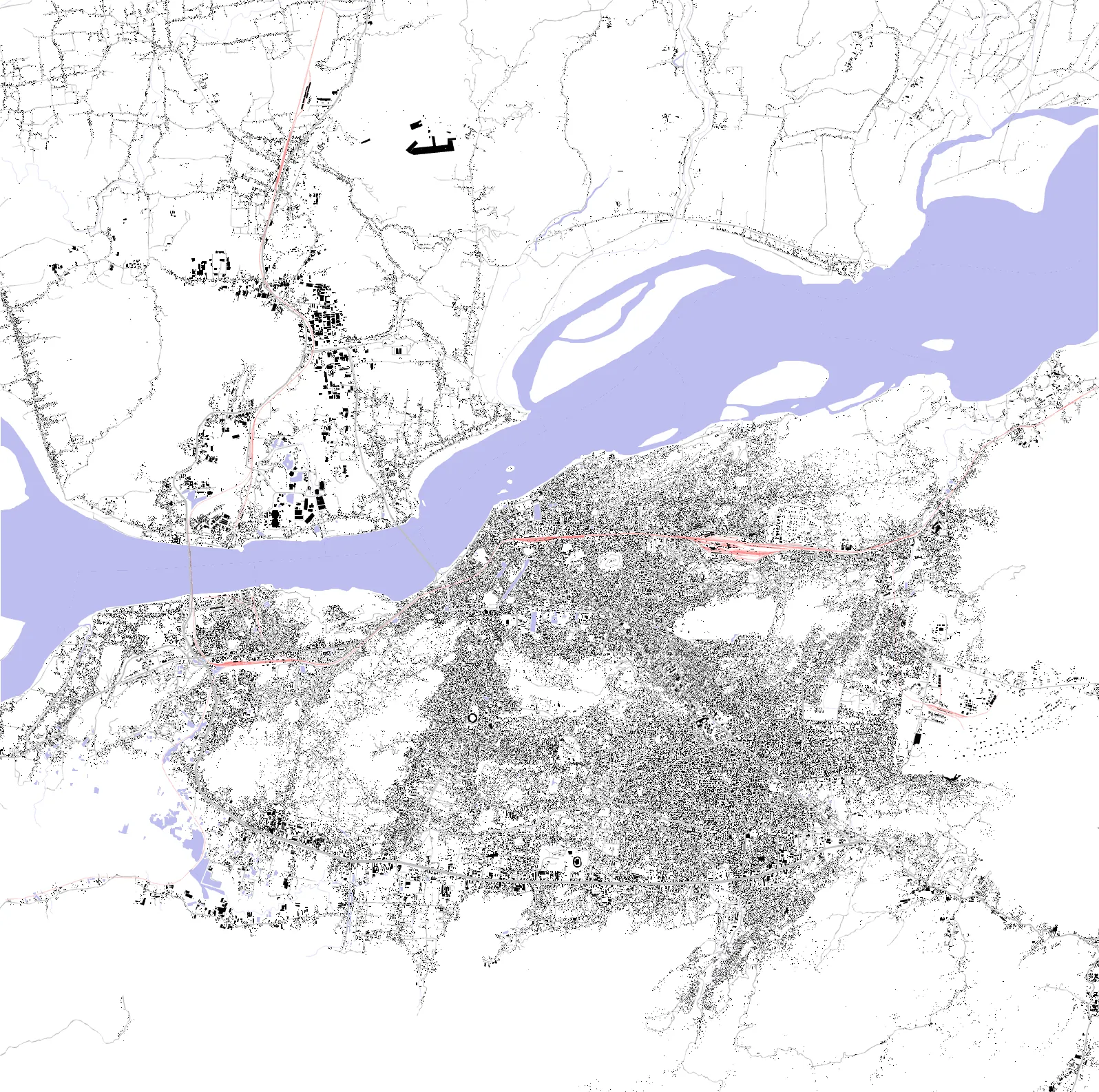 Guwahati figure ground plan