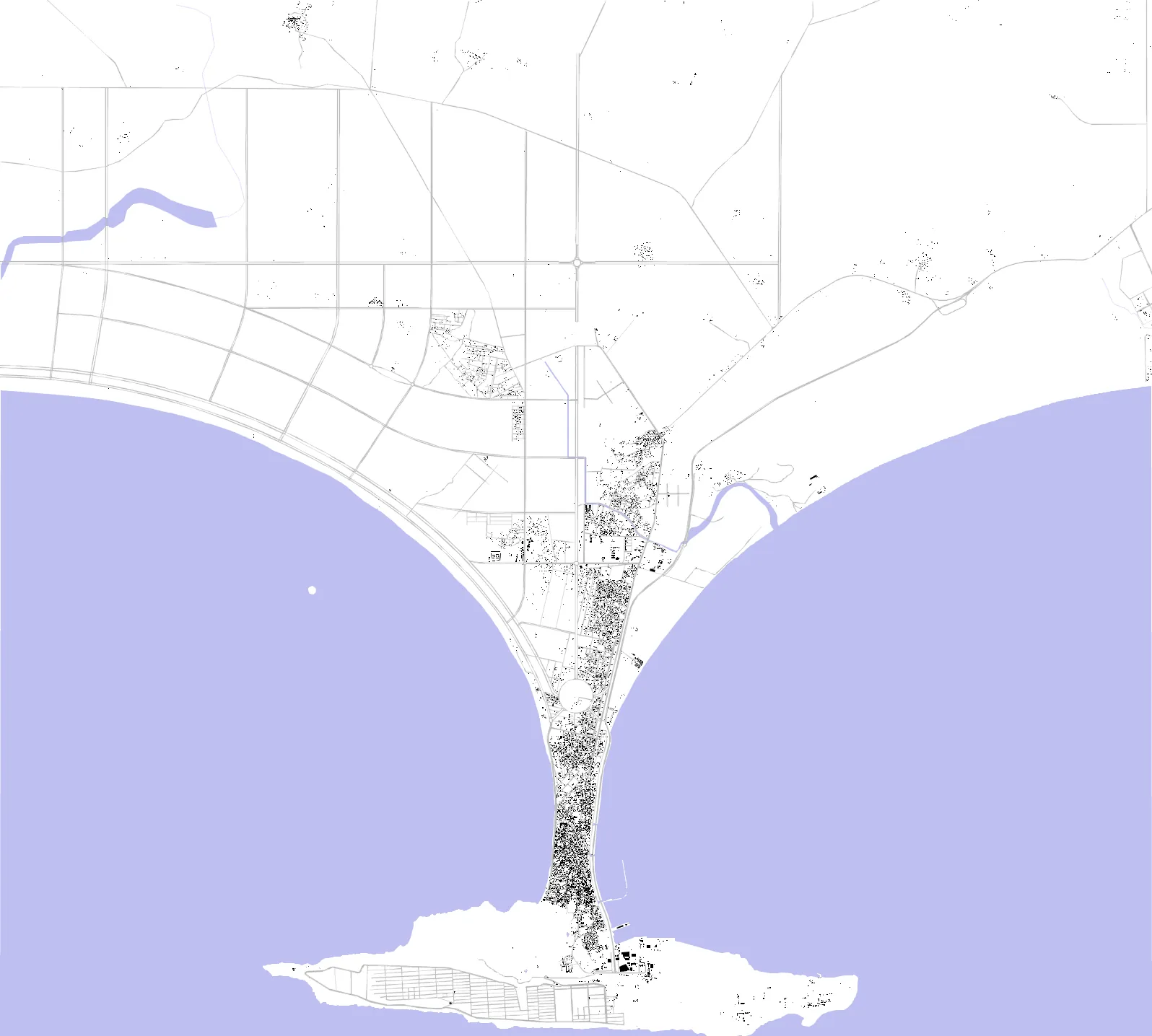 Gwadar figure ground plan