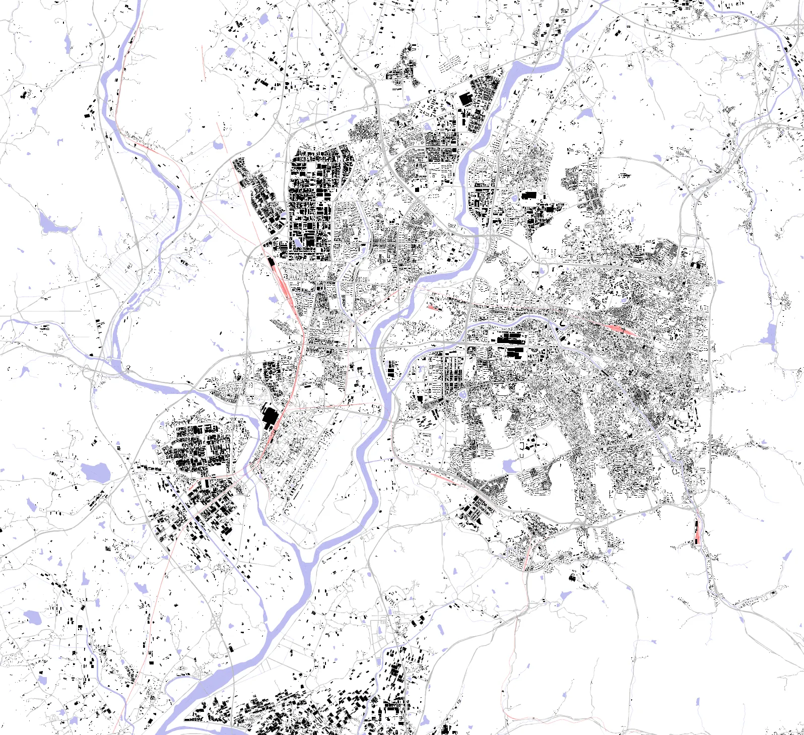Gwangju figure ground plan