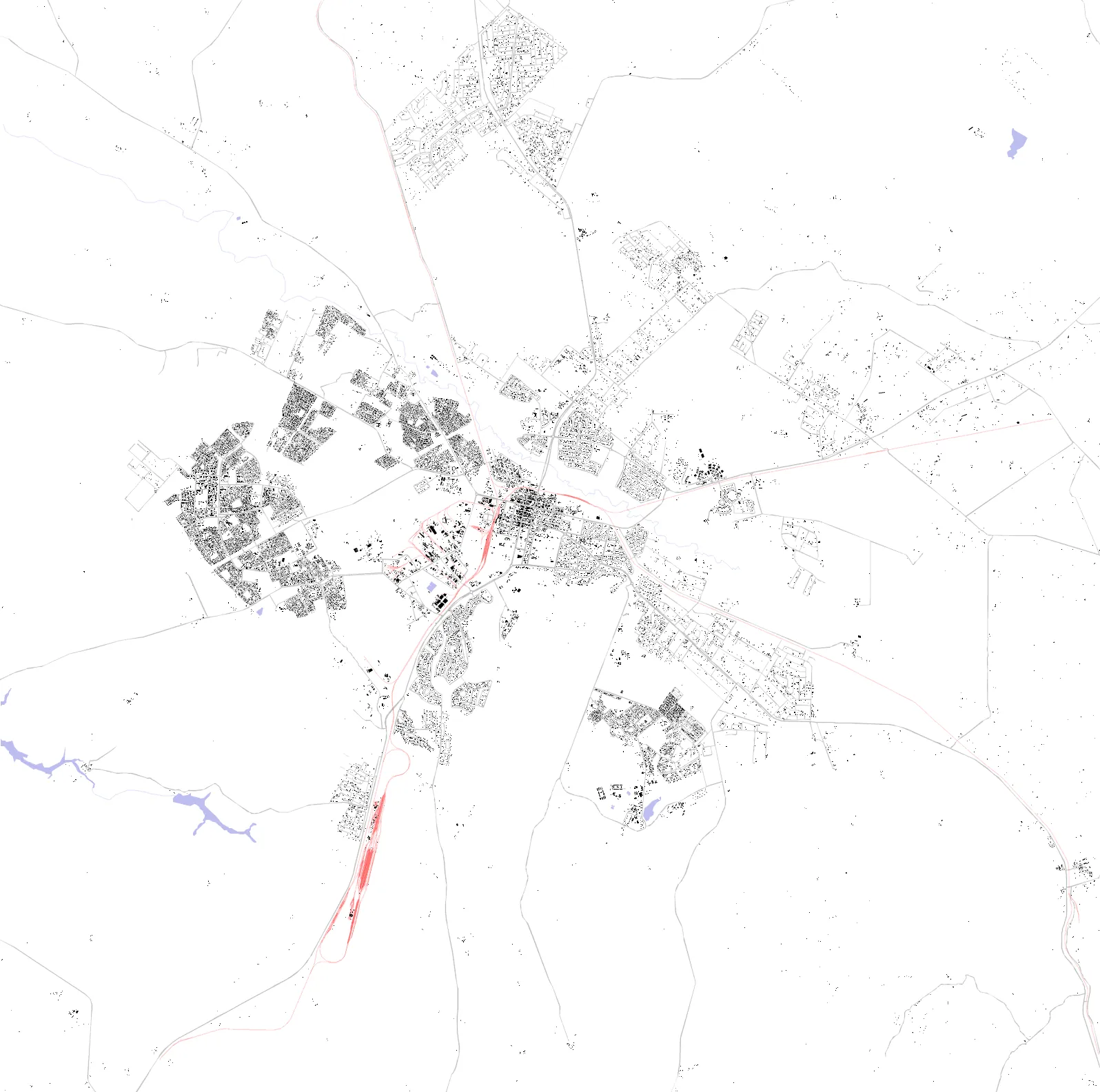 Gweru figure ground plan