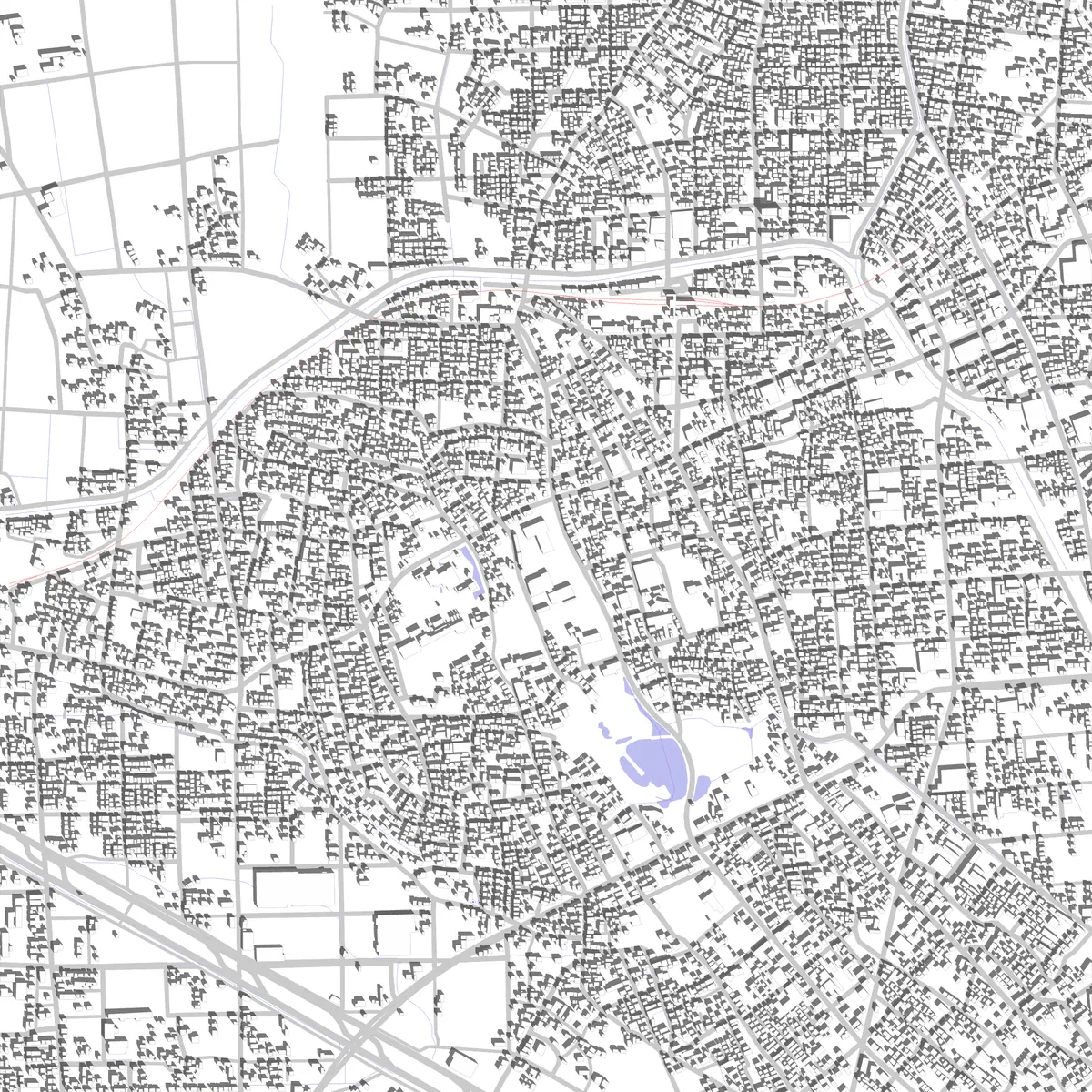 行田 敷地図 (2.5 km)