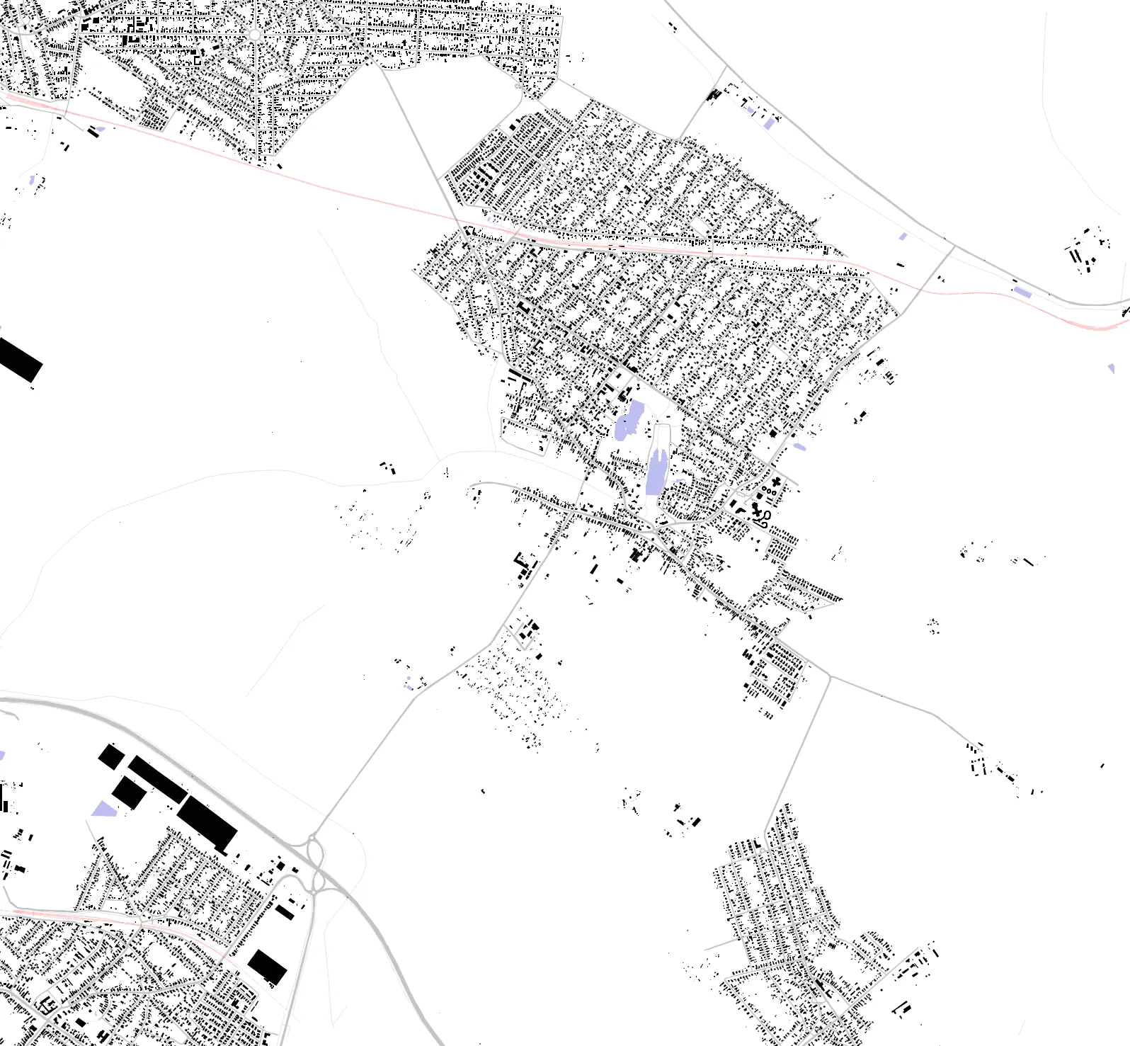 Gyömrő figure ground plan