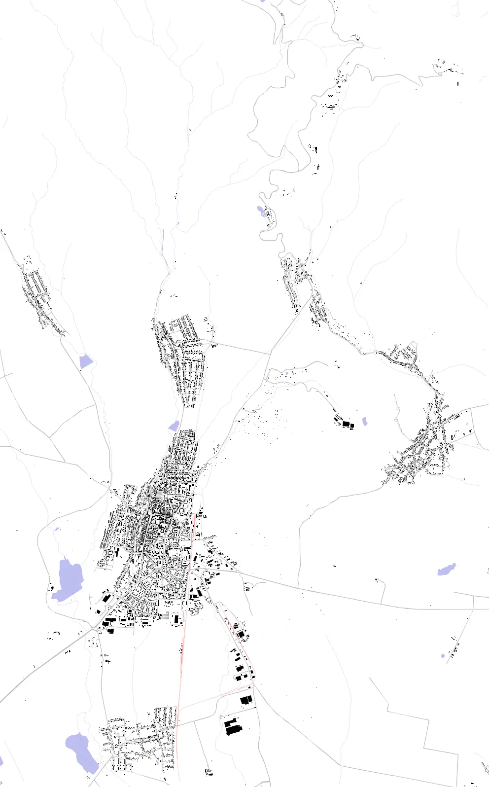 Gyöngyös figure ground plan