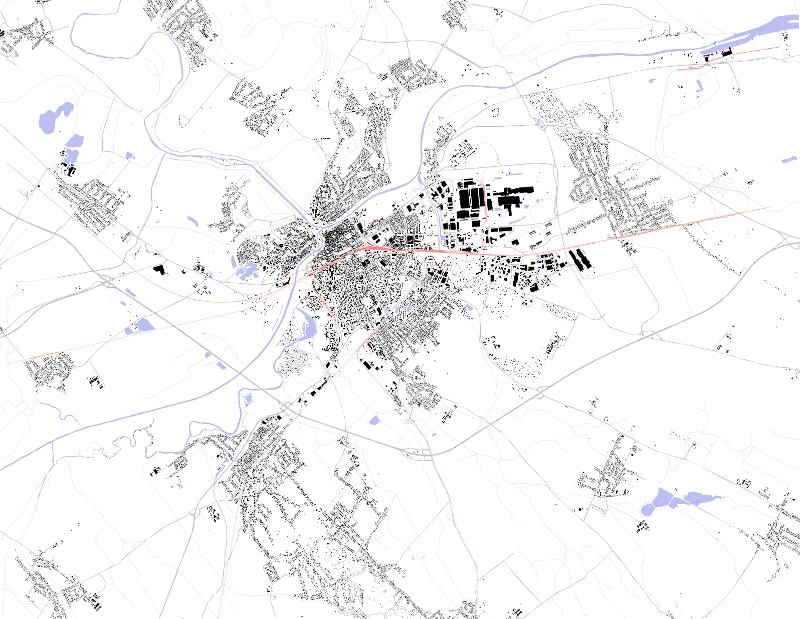 Győr figure ground plan