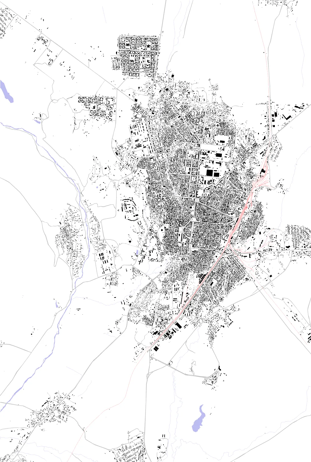 Gyumri figure ground plan