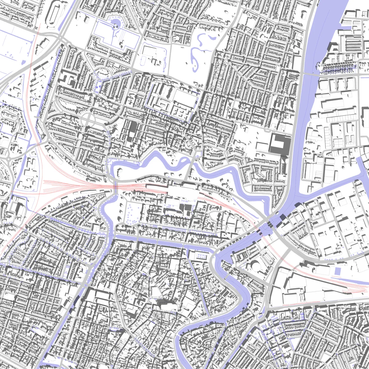Haarlem Lageplan (2,5 km)
