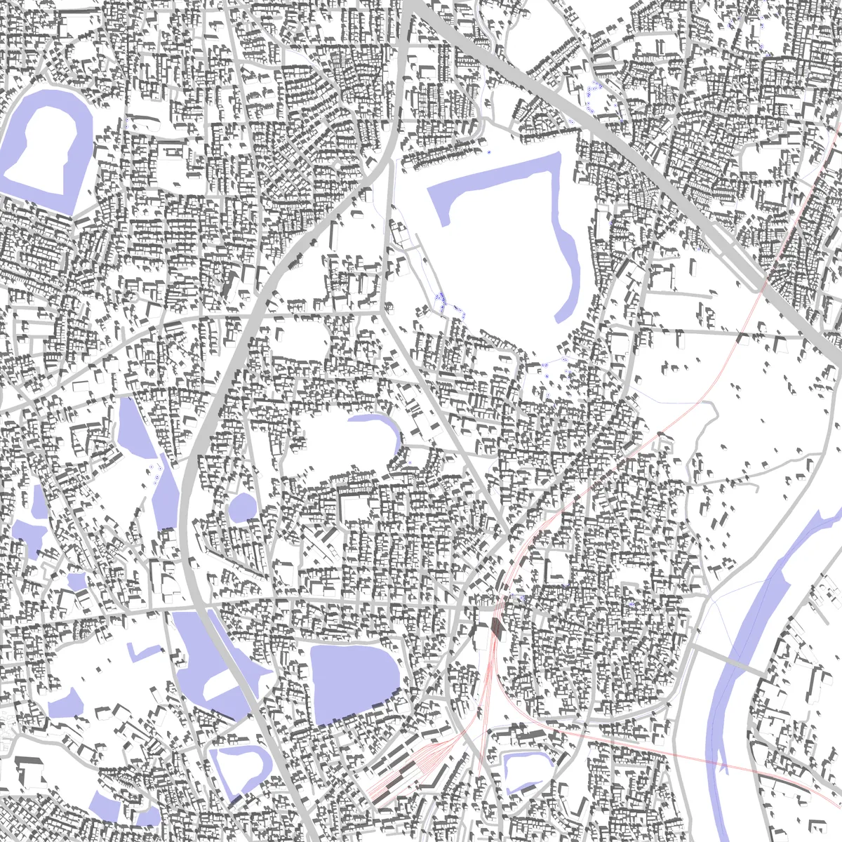 Habikino site plan (2.5 km)