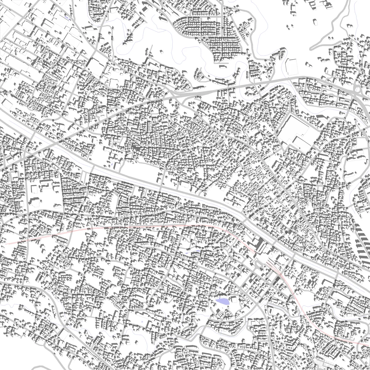 Hadano site plan (2.5 km)