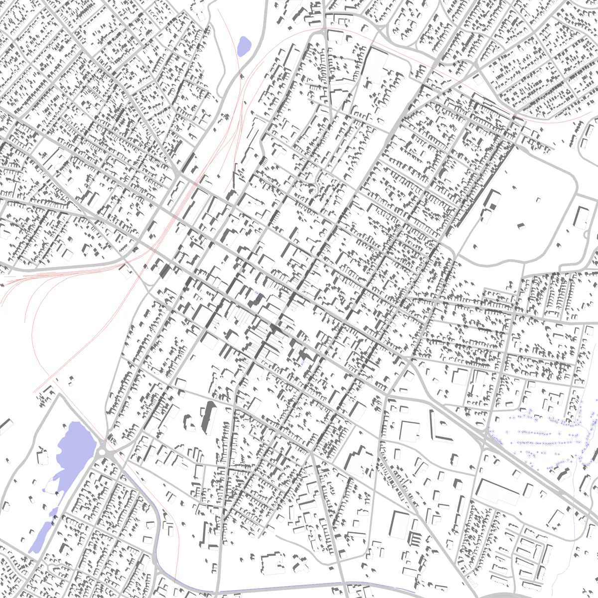 Hagerstown Lageplan (2,5 km)
