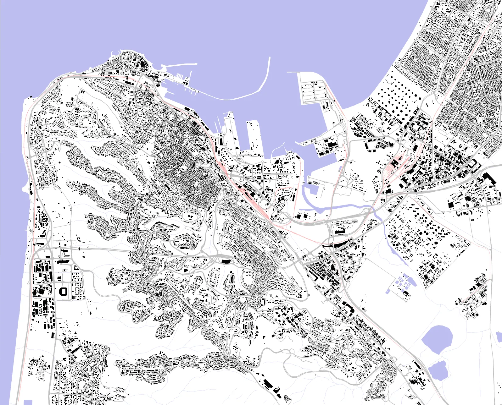 Haifa figure ground plan