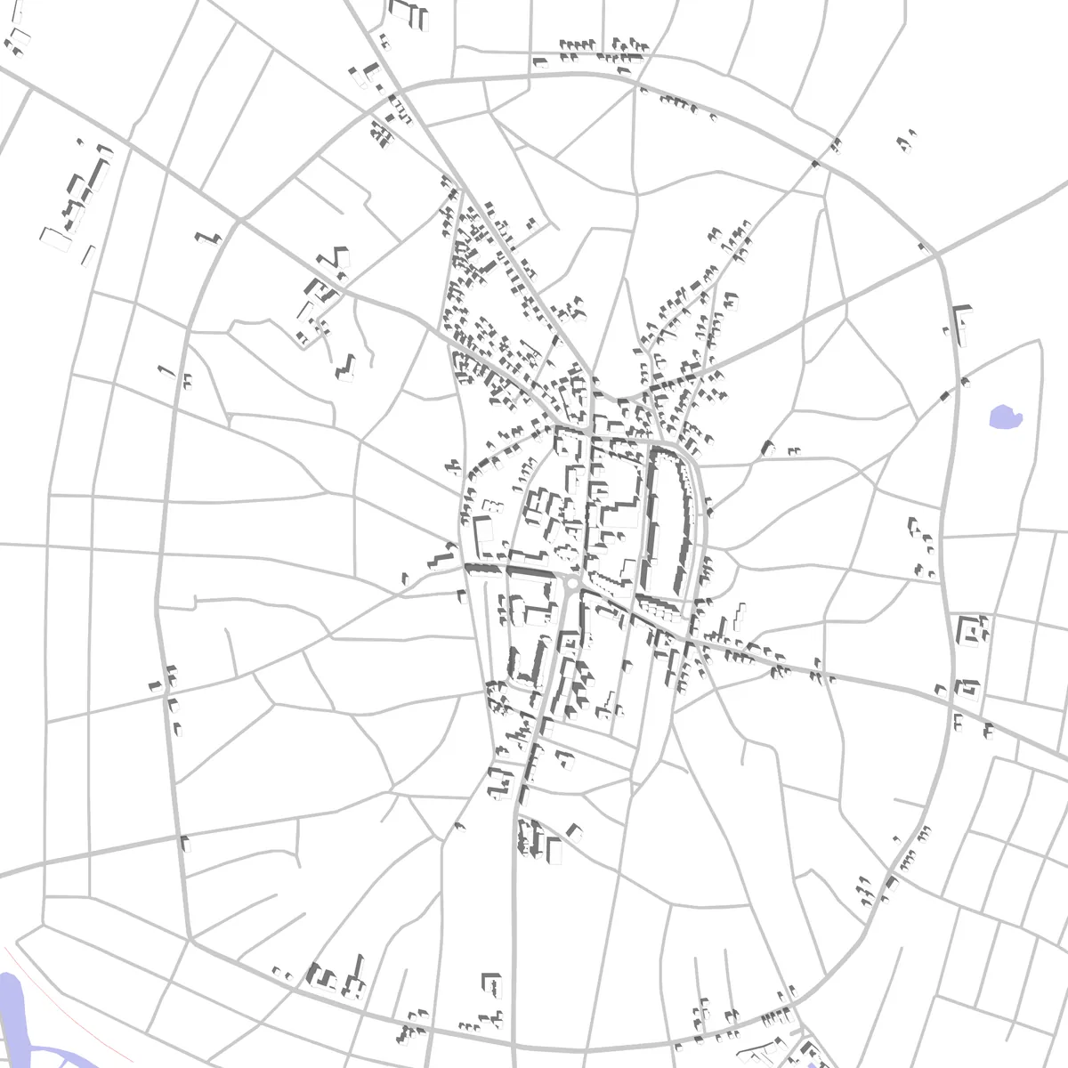 Hajdúnánás site plan (2.5 km)