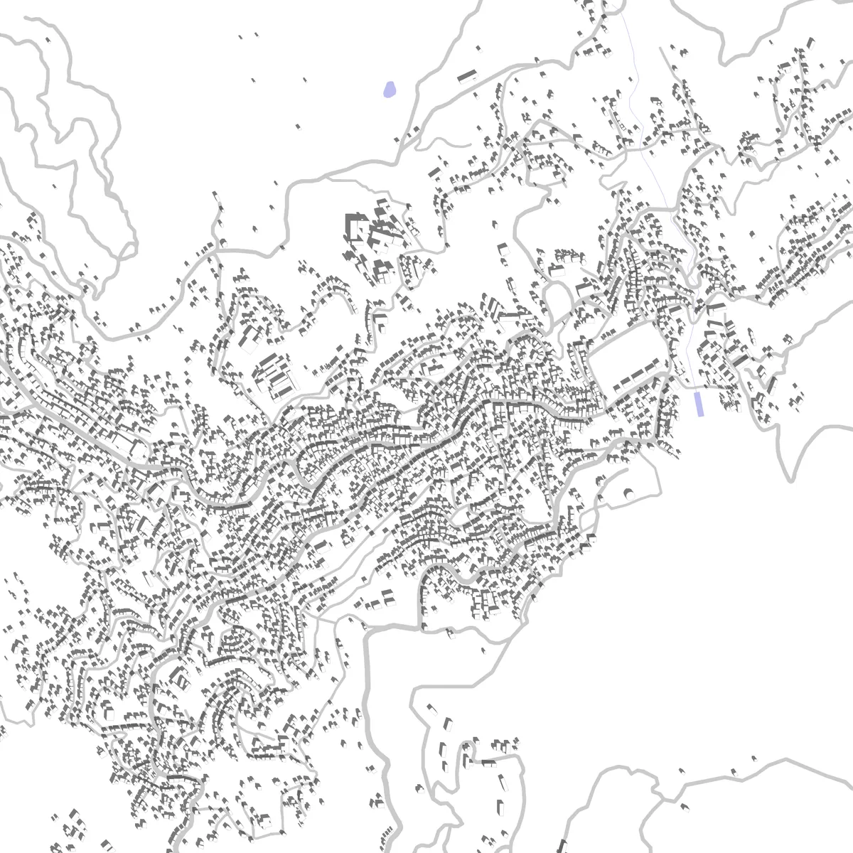Hakha site plan (2.5 km)