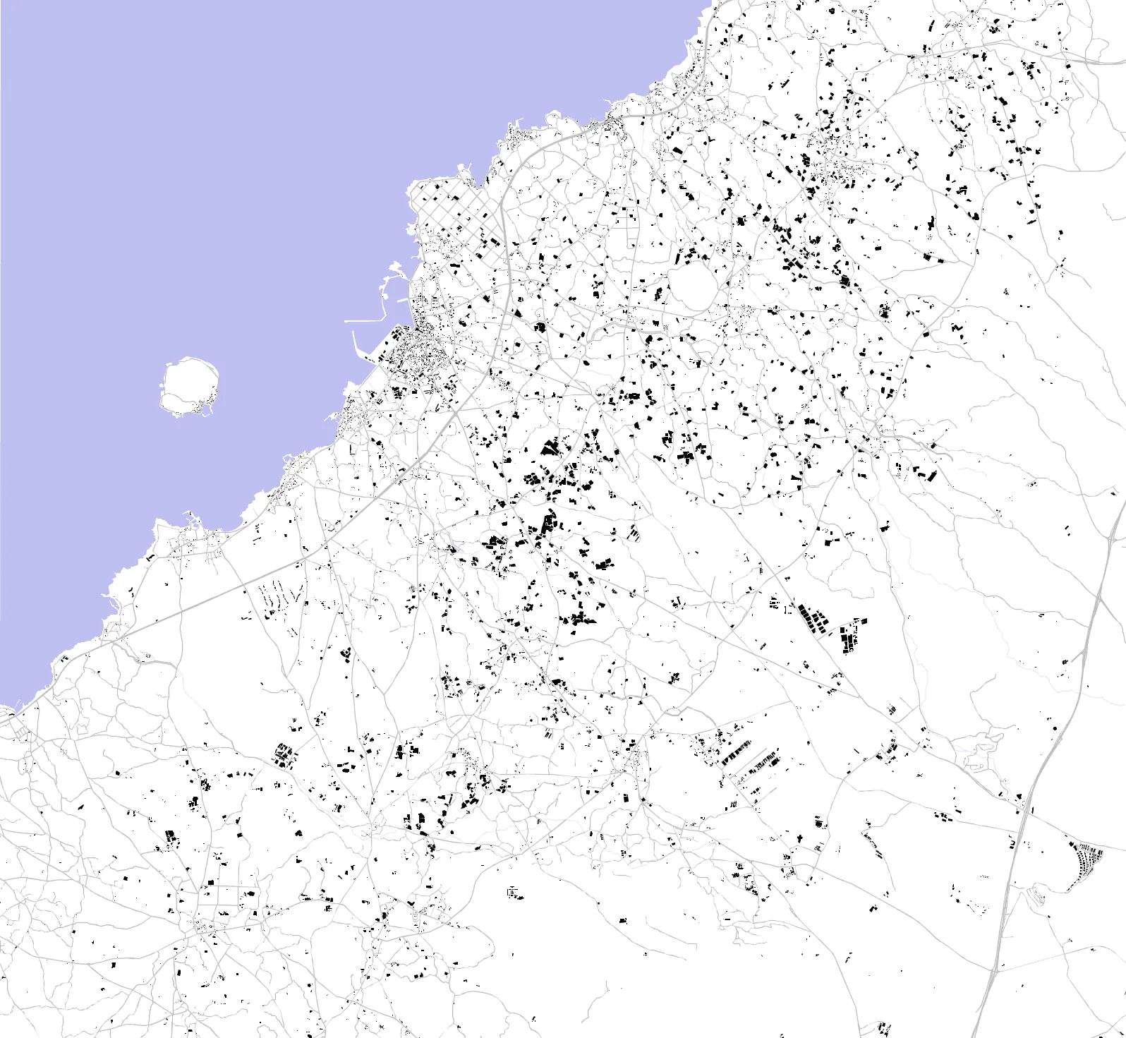 Hallim-eup figure ground plan