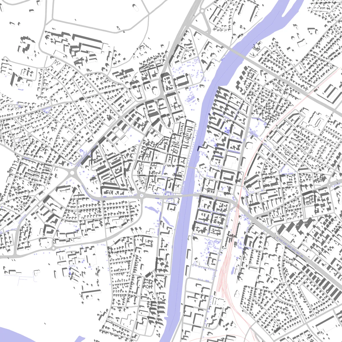 Halmstad situationsplan (2,5 km)