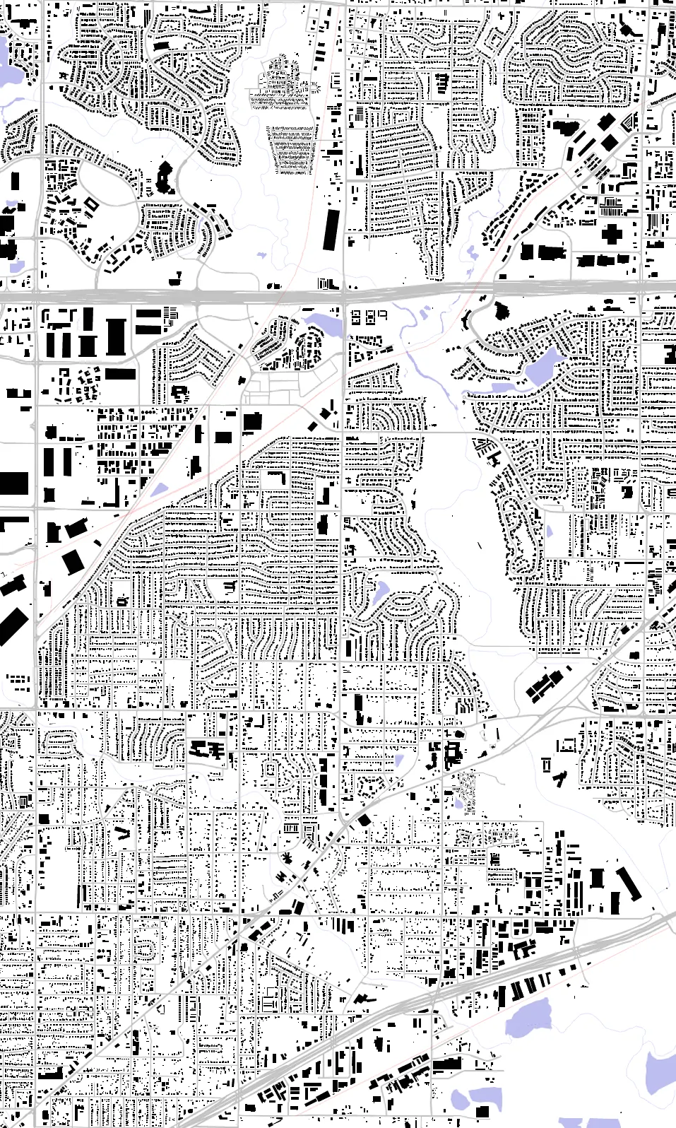 Haltom City figure ground plan