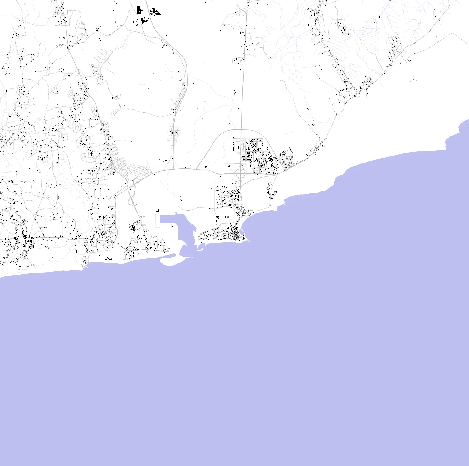 Hambantota figure ground plan