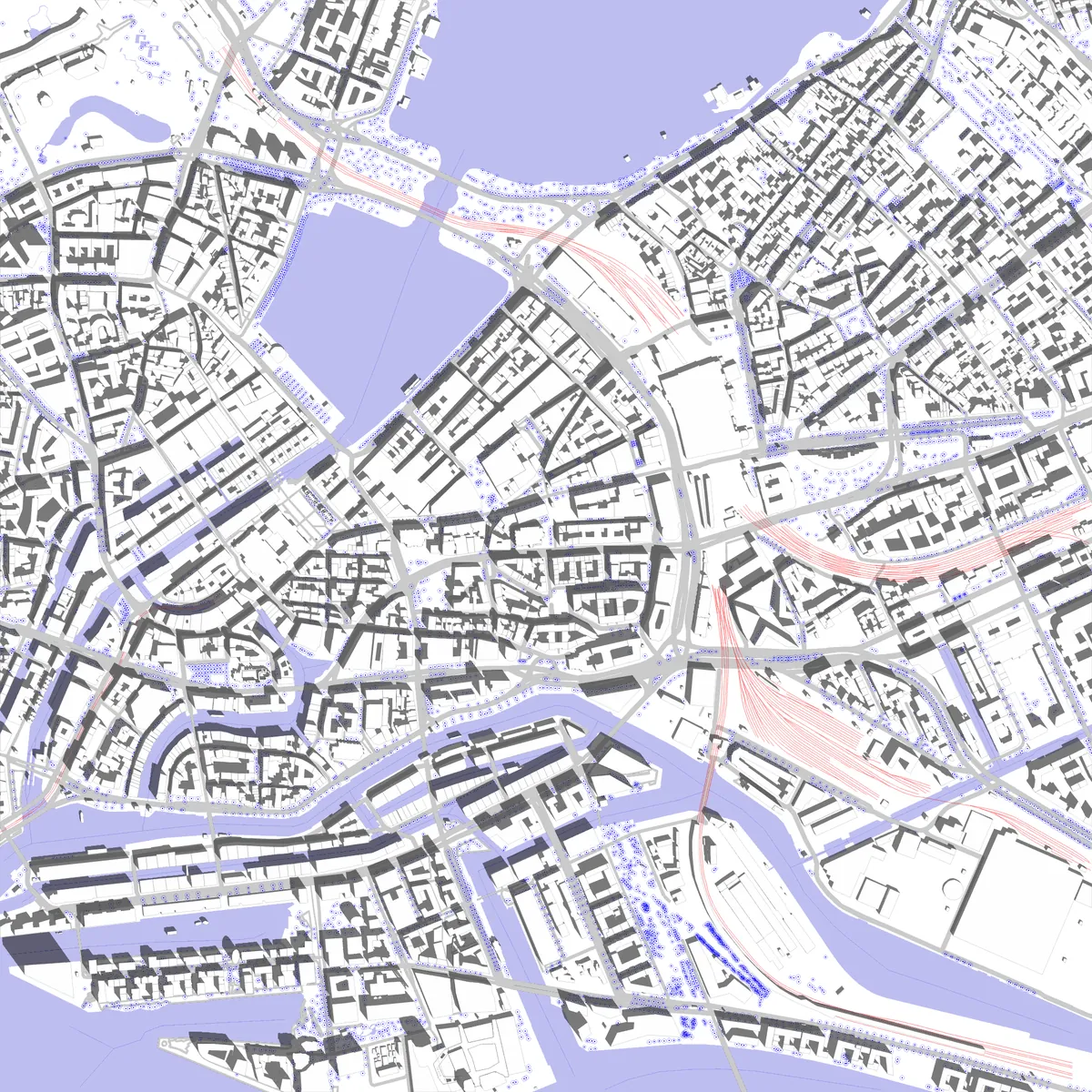 Hamburg Lageplan (2,5 km)