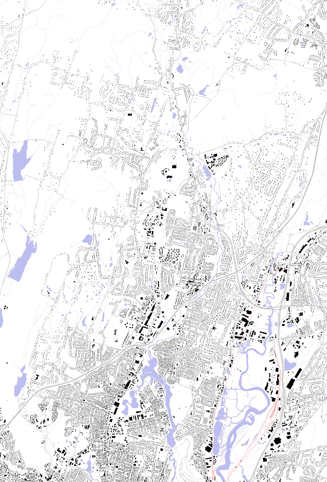 Hamden figure ground plan