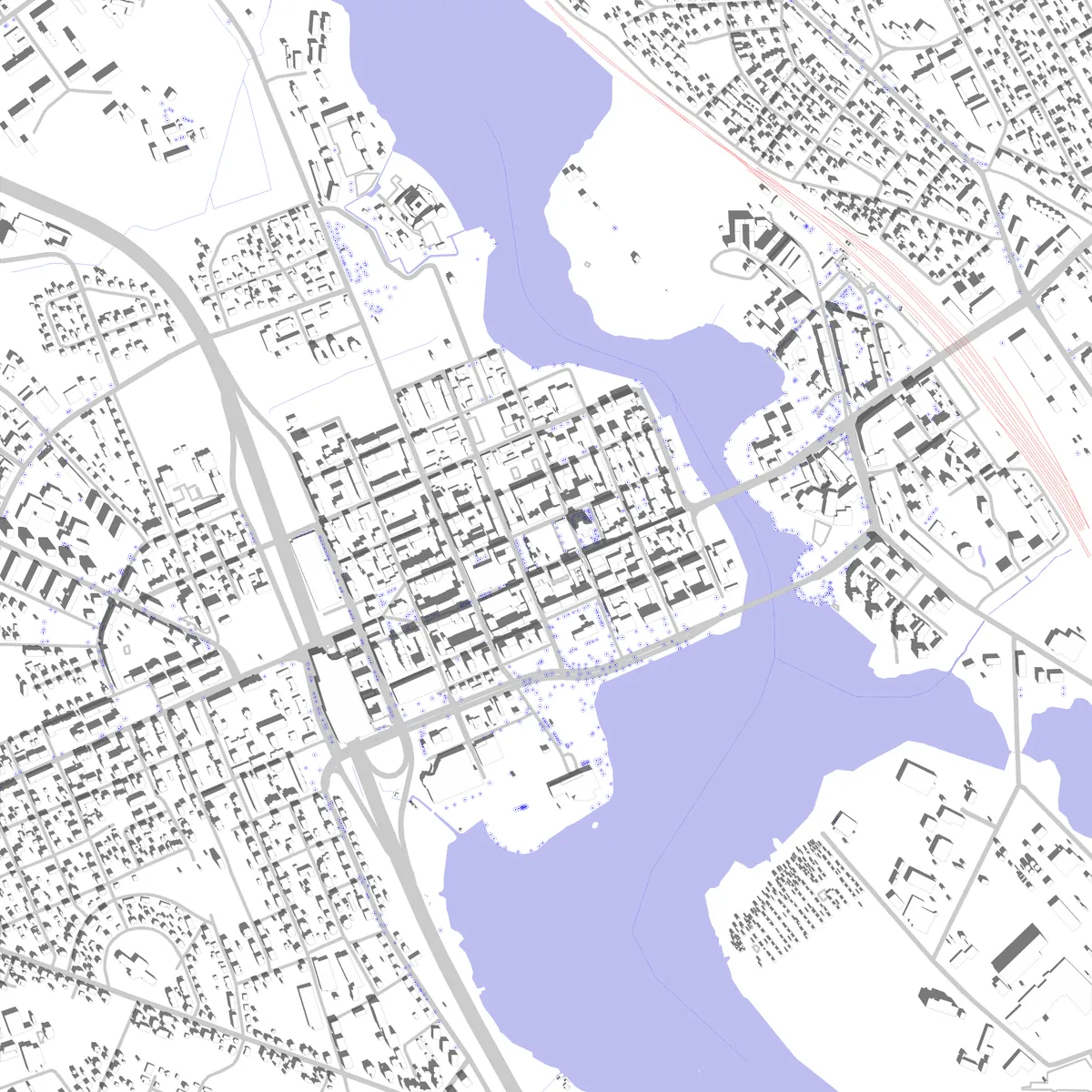 Hämeenlinna Lageplan (2,5 km)
