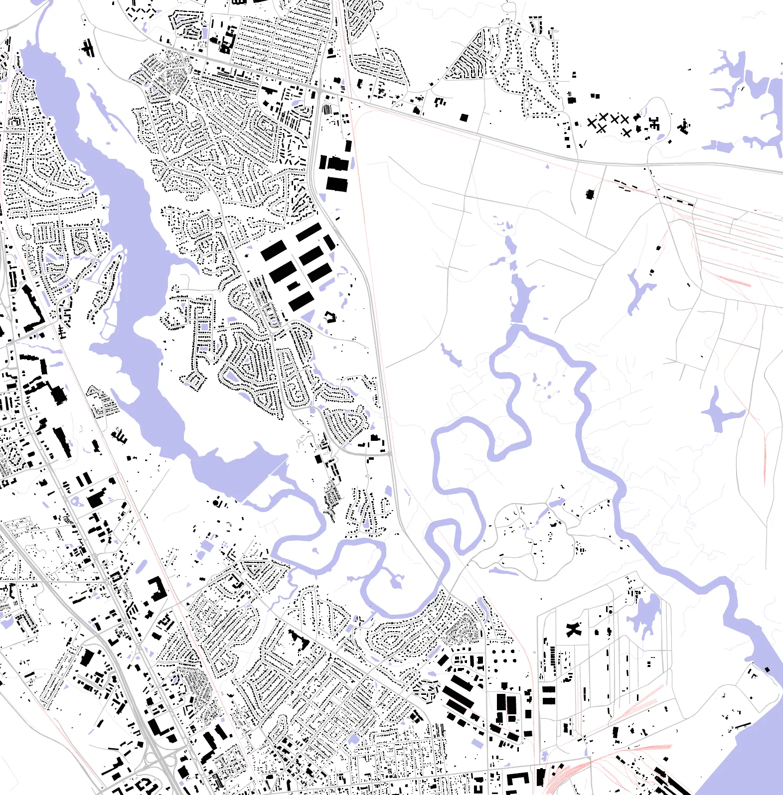 Hanahan figure ground plan